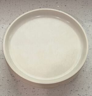 Set of 12 Armour Le Menu Plates High Heat Microwave Reusable Almond 7 3/4"